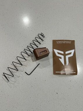 +2 Magazine Extension for Sig Sauer P320 .45/XTEN color anodized FDE